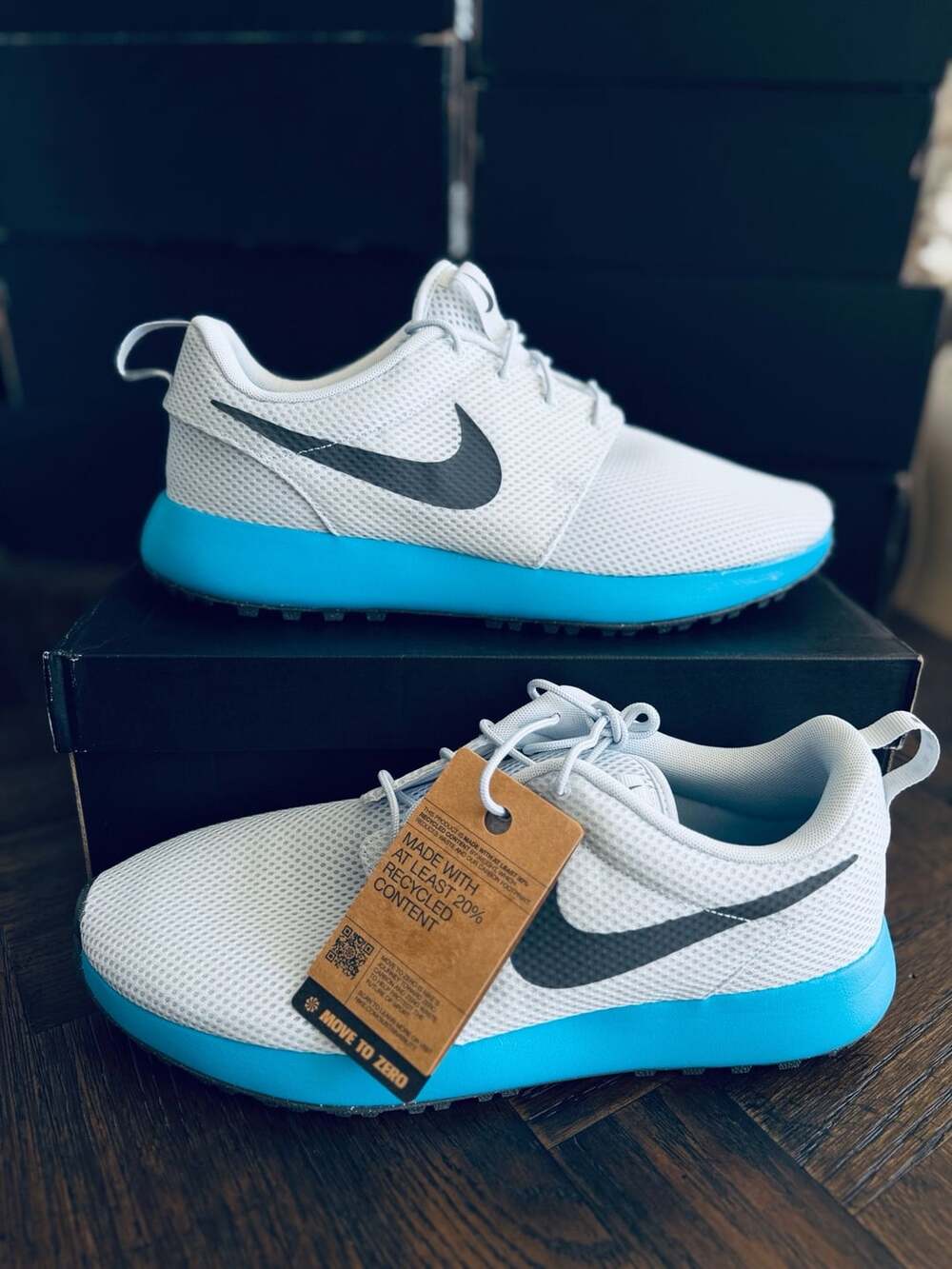 Nike Roshe Golf Next Nature Size 12 Grey Blue Lightning DV1202-004 Brand New!